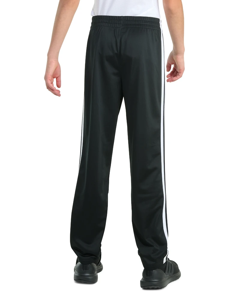 adidas Boys' 8-20 Elastic Waistband Essential 3-Stripe Straight Leg Pants