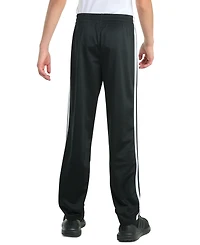 adidas Boys' 8-20 Elastic Waistband Essential 3-Stripe Straight Leg Pants