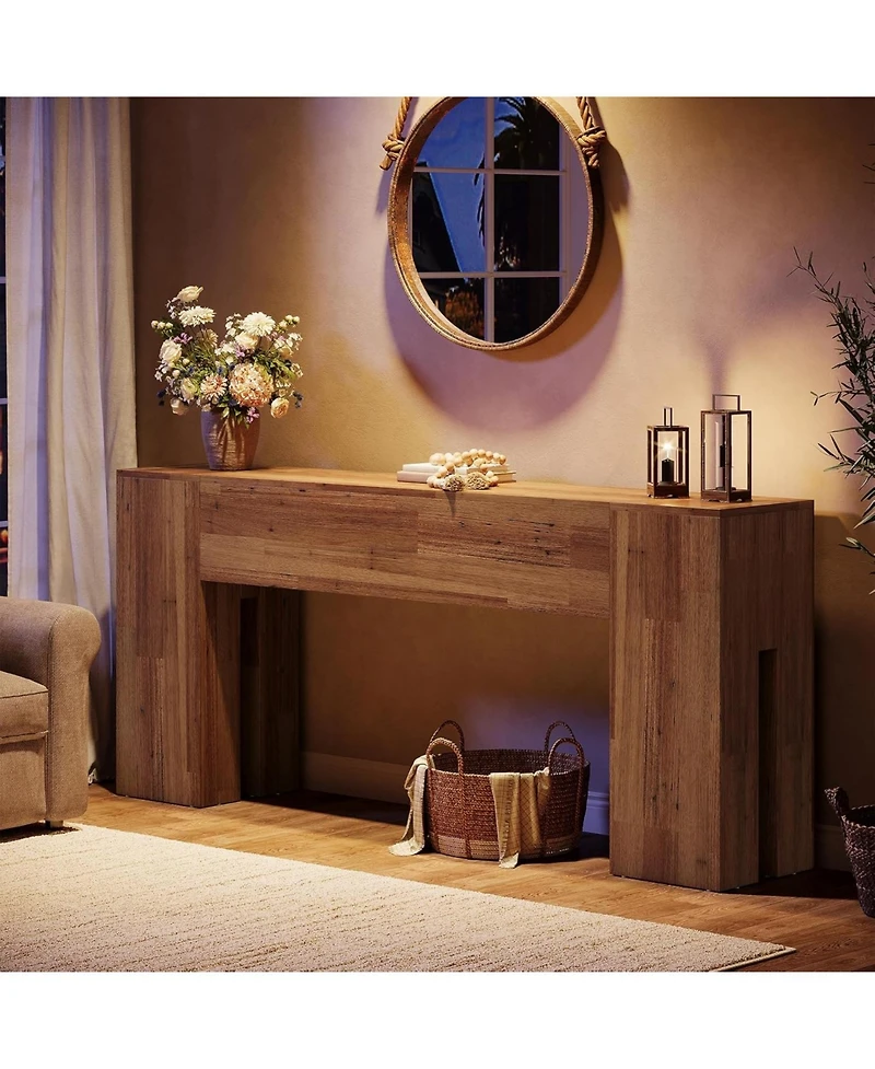 Tribesigns 71-Inch Long Console Table for Entryway, Farmhouse Sofa Console Behind Couch, Entry Table