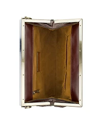 Patricia Nash Vilaine Brazilian Supple Tooled Leather Small Frame Handbag