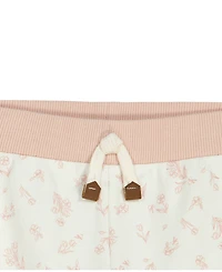 Calvin Klein Baby Girls' Printed Sweatshirt and Jogger Pants, 2-Piece Set