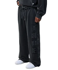 True Religion Men's Applique Big T Baggy Pants
