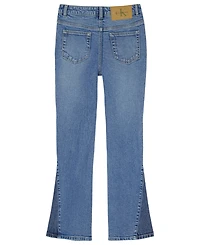 Calvin Klein Girls' 7-16 2-Tone Flared Denim Jeans