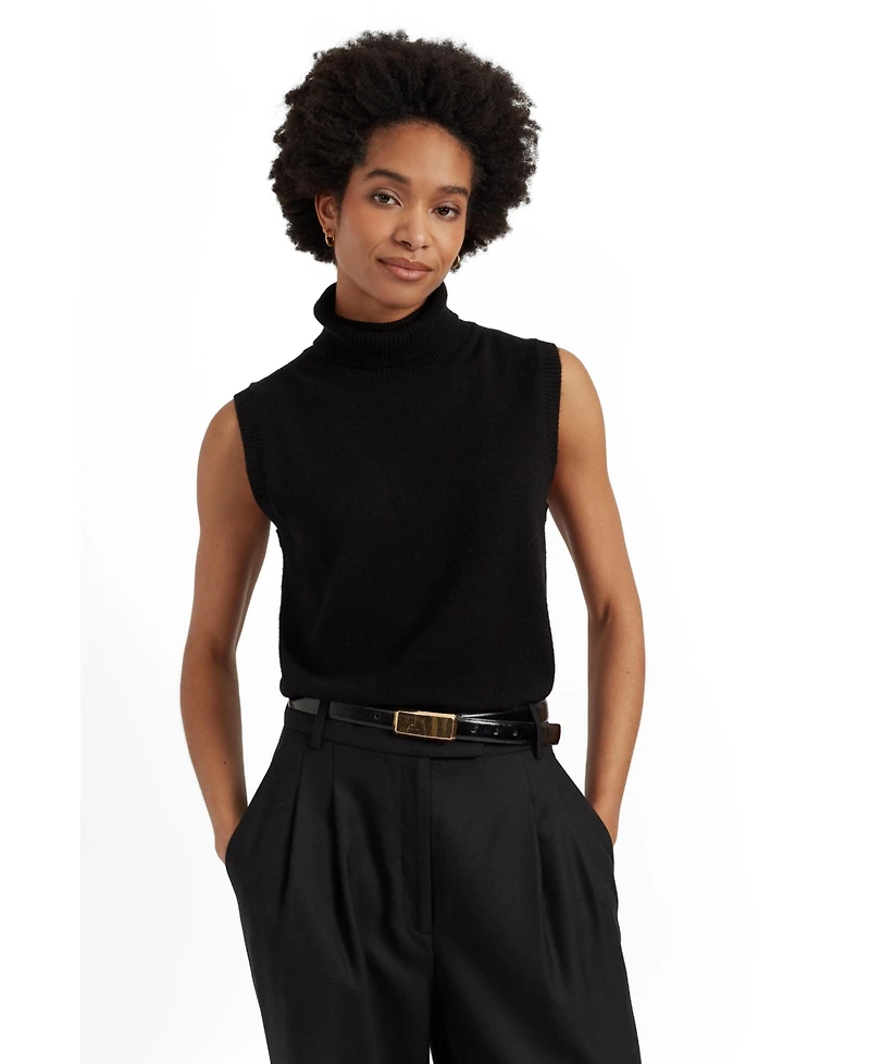 Chinti & Parker Women's Wool-Cashmere High-Neck Tank