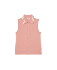 Reiss Women's Wool-Cashmere Sleeveless Polo Top