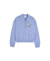 Chinti & Parker Women's Wool-Cashmere Snoopy Polo Sweater