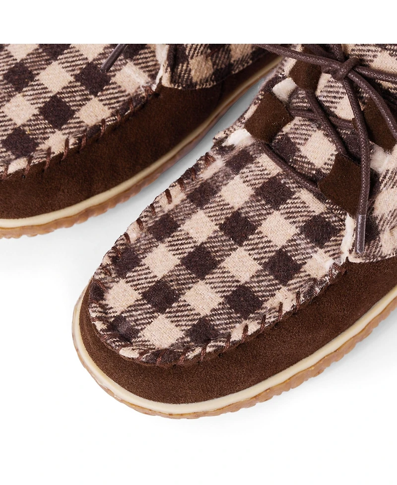 Minnetonka Women's Torrey Lace-up Slipper Booties