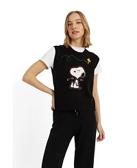 Chinti & Parker Women's and Wool-Cashmere Snoopy Tank