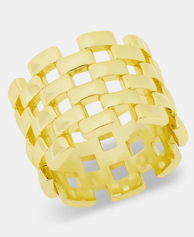 I.n.c. International Concepts Gold-Tone Basketweave Ring, Macy's Exclusive