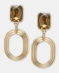 I.n.c. International Concepts Statement Stone Hoop Drop Earrings, Macy's Exclusive