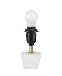 Possini Euro Design Possini Euro Rommy 16"H White Glass Battery Powered Accent Table Lamp