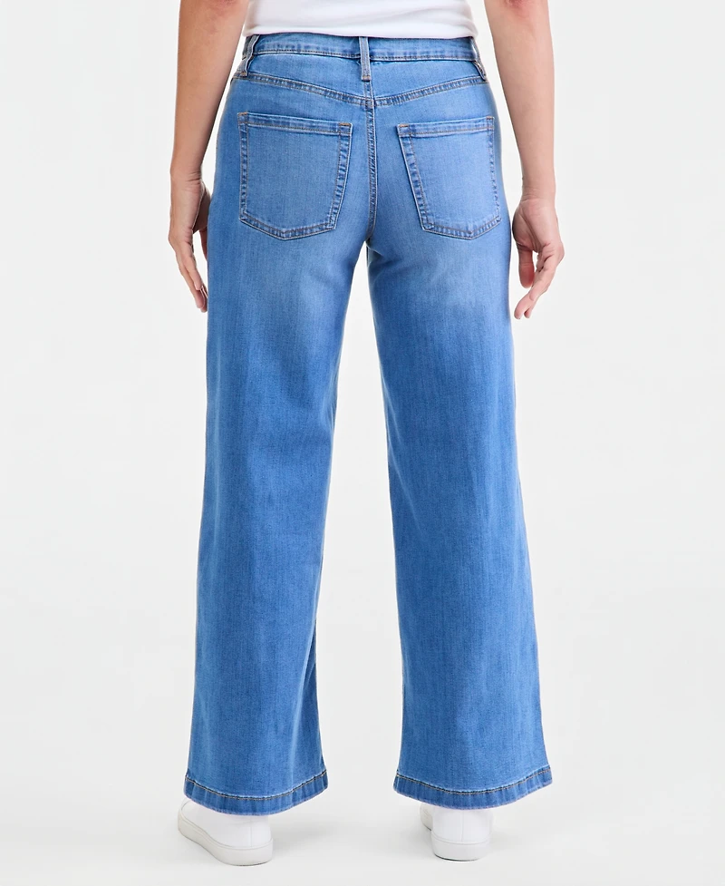 Style & Co Women's High-Rise Wide-Leg Jeans, Macy's Exclusive