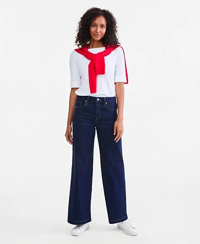 Style & Co Women's High-Rise Wide-Leg Jeans, Macy's Exclusive