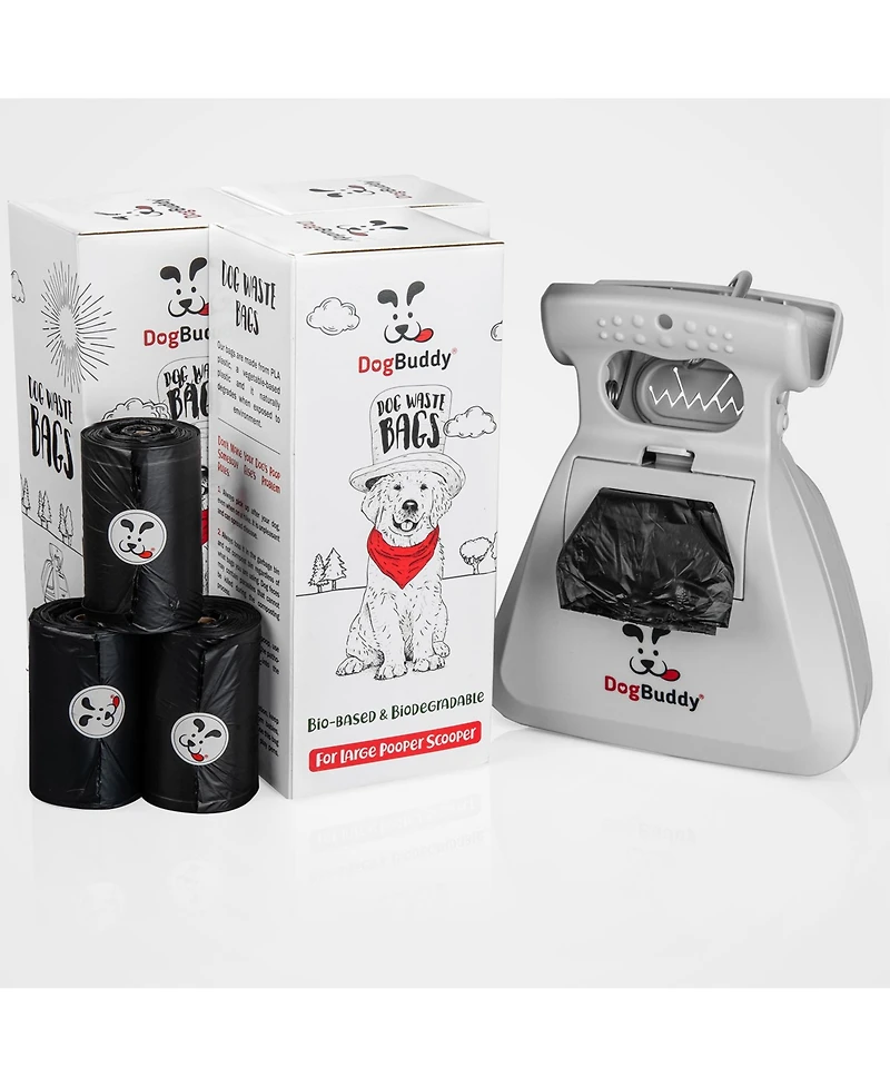 DogBuddy Dog Waste Bags, Refill Bags For Large Pooper Scooper