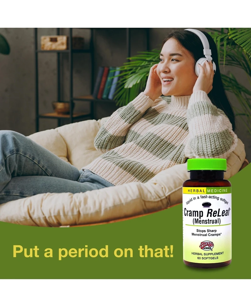 Cramp ReLeaf (Menstrual) Softgels 60 ct. Herbs Etc.