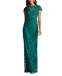 Tadashi Shoji Women's Oran Embroidered Tulle Gown