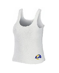 Wear by Erin Andrews Women's 2-Piece Cream Los Angeles Rams Cozy Scoop Neck Tank Top & Pants Sleep Set