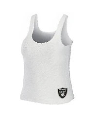 Wear by Erin Andrews Women's 2-Piece Cream Las Vegas Raiders Plus Cozy Scoop Neck Tank Top & Pants Set
