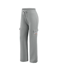 Wear by Erin Andrews Women's 2-Piece Gray New York Mets Waffle-Knit Long-Sleeve Hoodie & Lounge Pant Set