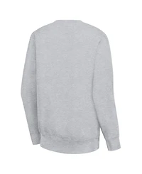 G-iii 4Her by Carl Banks Women's Heather Gray Colorado Avalanche Collage Graphic Fleece Long Sleeve Pullover Sweatshirt
