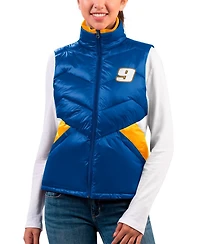 G-iii 4Her by Carl Banks Women's Royal Chase Elliott Versatile Full-Zip Puffer Vest