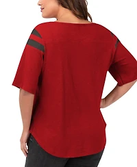 G-iii 4Her by Carl Banks Women's Red Tampa Bay Buccaneers Plus Linebacker T-Shirt