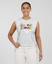 Wear by Erin Andrews Women's Wear Heather Gray Cleveland Guardians Cinched Tank Top