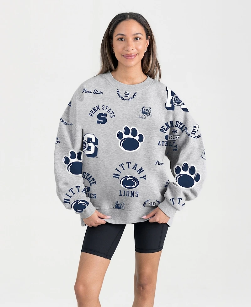 Gameday Couture Women's Gray Penn State Nittany Lions Always on Repeat Fleece Sweatshirt