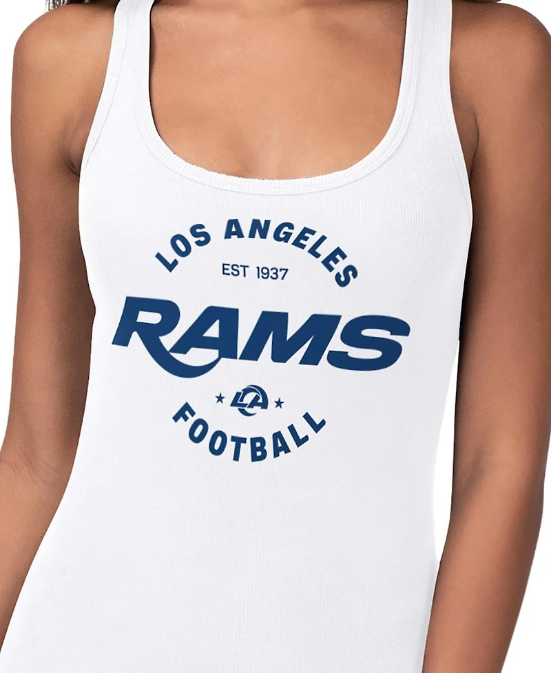 G-iii 4Her by Carl Banks Women's White Los Angeles Rams Preseason Tank Top