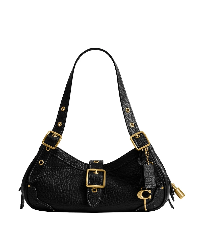 Coach Textured Pebble Leather Medium Drifter Shoulder Handbag
