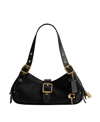 Coach Textured Pebble Leather Medium Drifter Shoulder Handbag