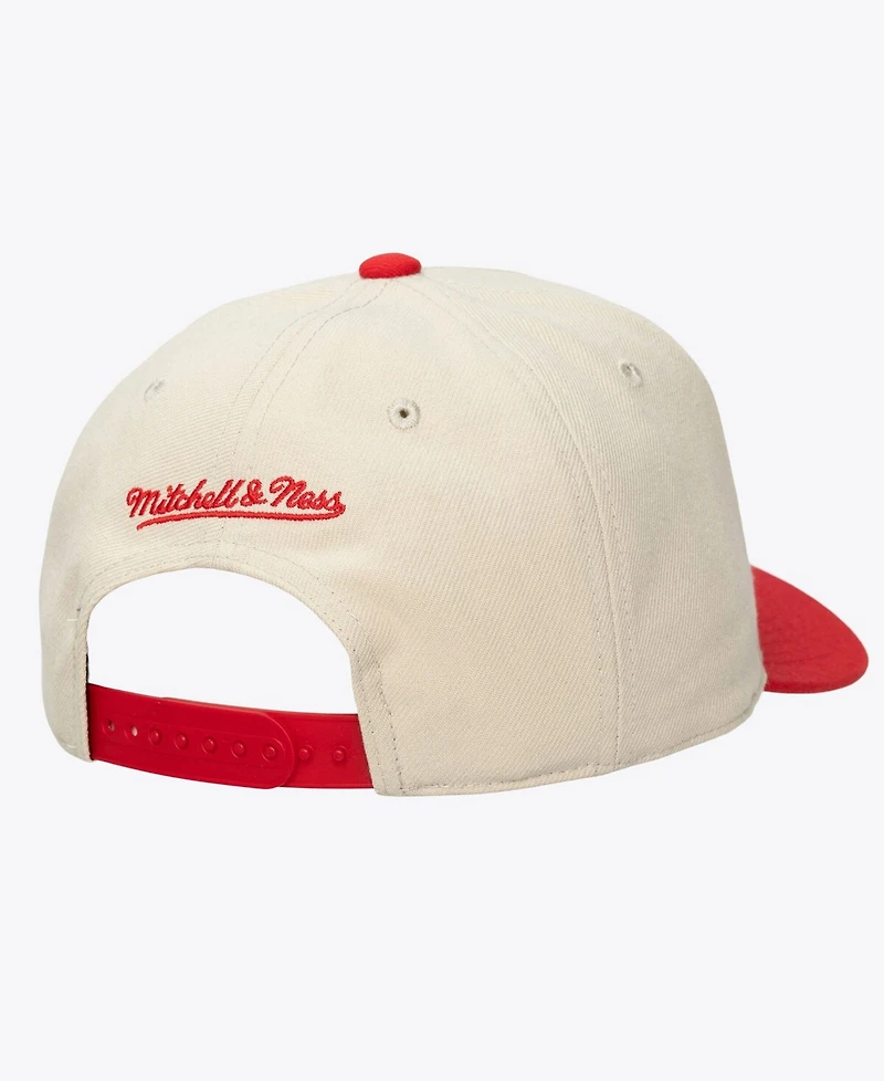 Mitchell & Ness Men's and Women's Cream Cincinnati Reds Retro Arch Pro Pinch Snapback Hat