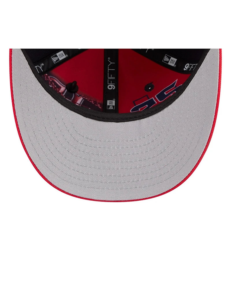 New Era Big Boys and Girls Navy/Red Houston Texans 2026 Nfl Draft Pre-Curved 9FIFTY Snapback Hat