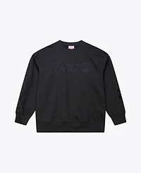 Mitchell & Ness Men's Black Los Angeles Lakers Phantom Fleece Sweatshirt