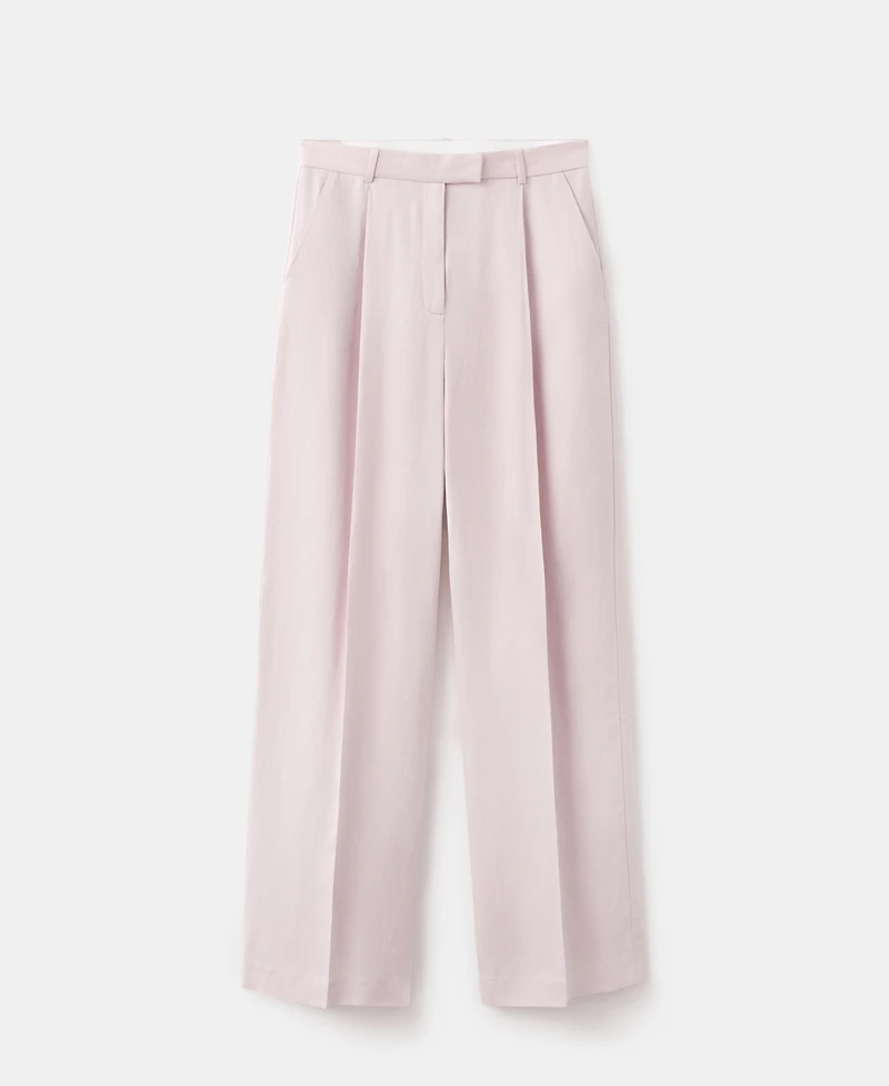 Mango Women's Straight-Fit Linen Suit Pants