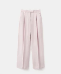 Mango Women's Straight-Fit Linen Suit Pants