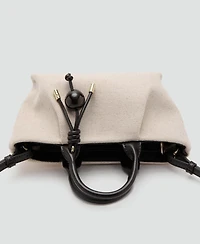Mango Women's Small Canvas Bag