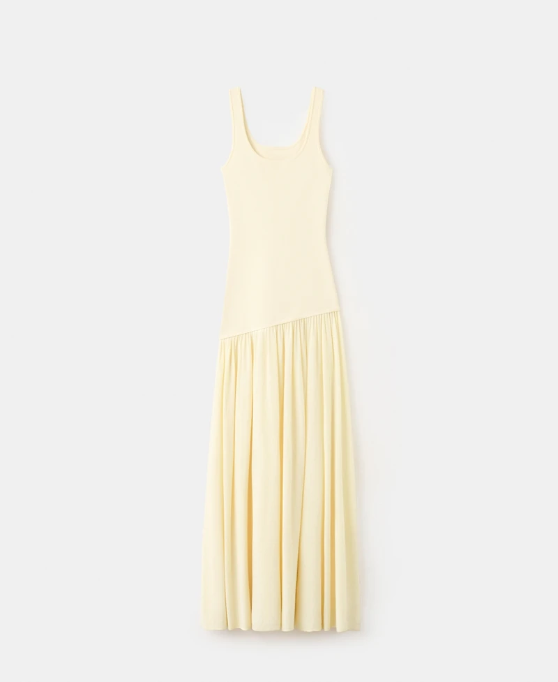 Mango Women's Asymmetrical-Cut Knit Dress