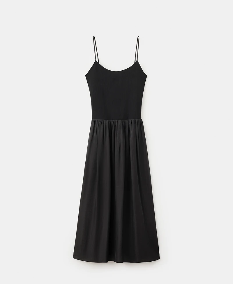 Mango Women's Crossed Back Knitted Dress