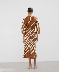 Mango Women's Printed Midi Dress