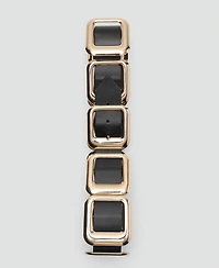 Mango Women's Square Design Leather Belt