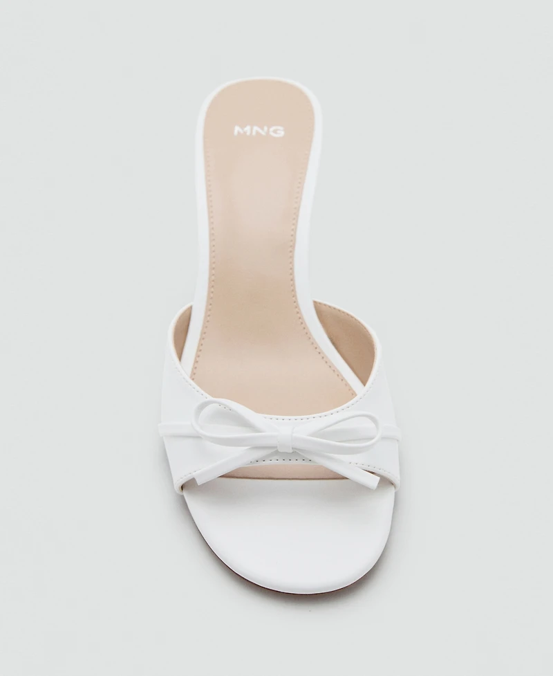 Mango Women's Bow Heel Sandals
