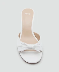 Mango Women's Bow Heel Sandals