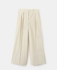 Mango Women's Chalk-Stripe Straight Pants
