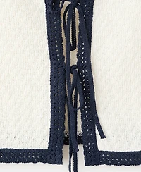 Mango Women's Bow Tie Waistcoat Top