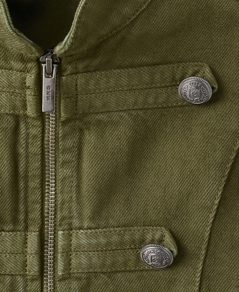 Mango Women's Band Collar Fitted Jacket