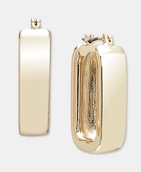 On 34th Geometric Oval Hoop Earrings, Macy's Exclusive