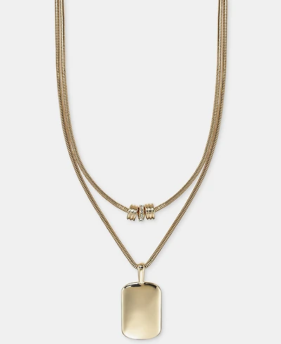 On 34th Gold-Tone Pendant Two-Row Necklace, Macy's Exclusive