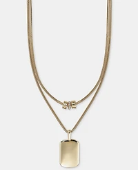 On 34th Gold-Tone Pendant Two-Row Necklace, Macy's Exclusive