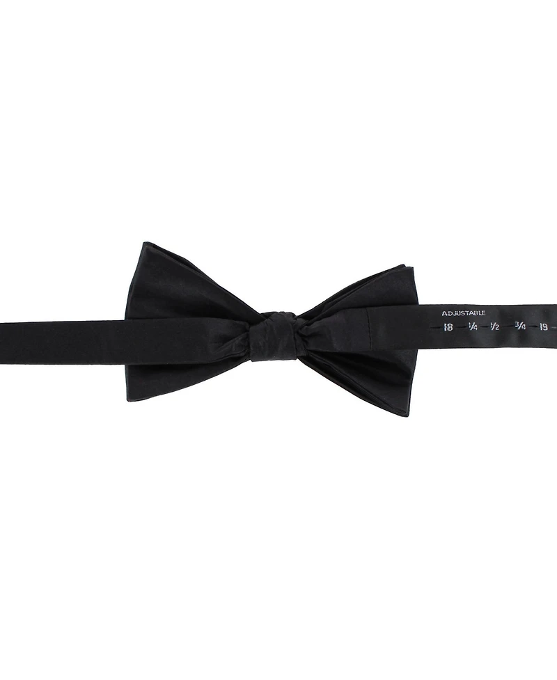 Trafalgar Big and Tall Sutton Solid Color Silk Bow Tie